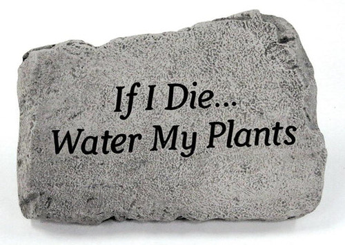 10"Stone-If I Die Water My Pla - 1736
