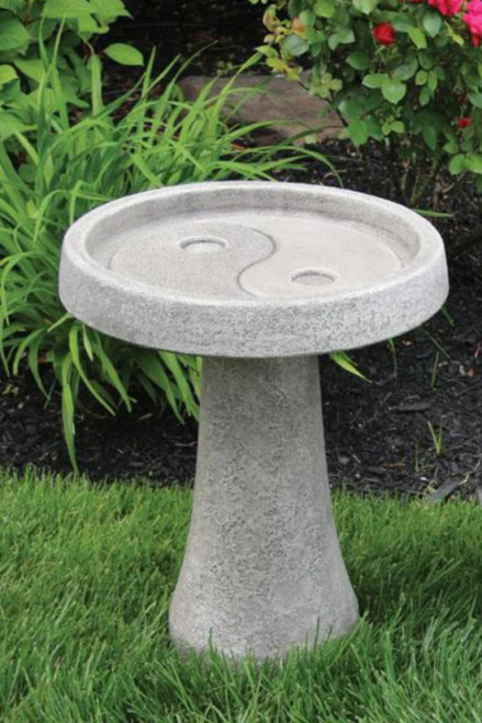 Yin Yang Bird Bath - 9766