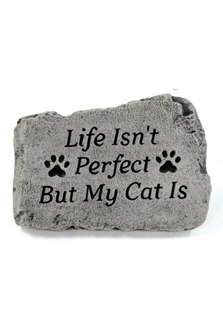 10"Stone-Life Isn'T Perfct Cat - 1738