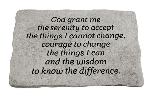 15" Stone - Serenity Prayer - 1766