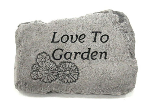 10" Stone - Love To Garden - 1750