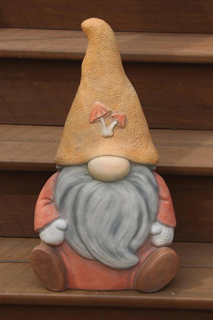 21" Mushroom Garden Gnome - 7606