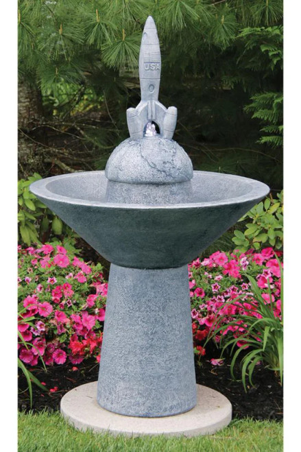 53" Garden Rocket Ship Ftn - 3824