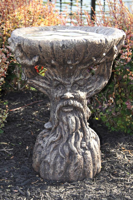 One Piece Old Sap Bird Bath - 9741