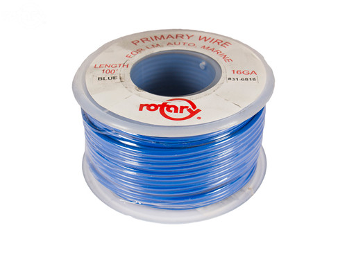 Primary Wire Blue 16 Awg 100' — Rotary 6818