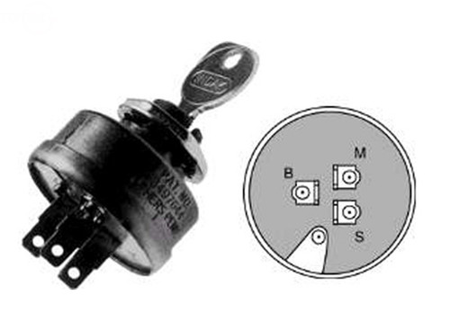 Ignition Switch for Snapper — Rotary 7179