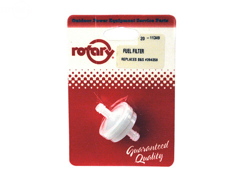 Fuel Filter 1/4" Round Carded — Rotary 11349