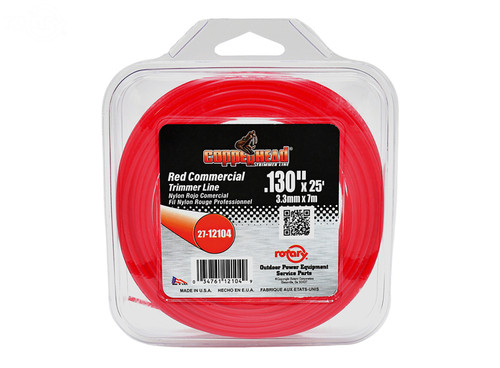 Trimmer Line .130 25' Loop Red Commercial — Rotary 12104