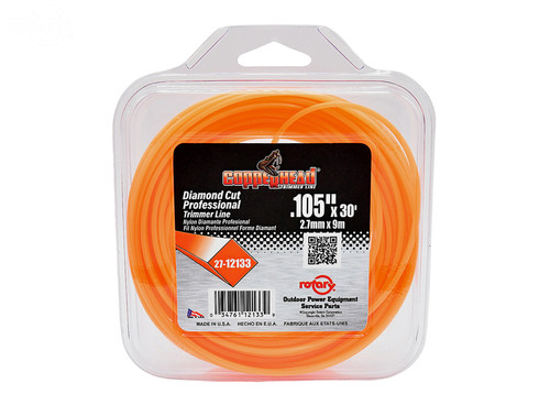 Trimmer Line .105' 30' Loop Diamond — Rotary 12133
