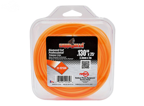 Trimmer Line .130 25' Loop Diamond — Rotary 12134