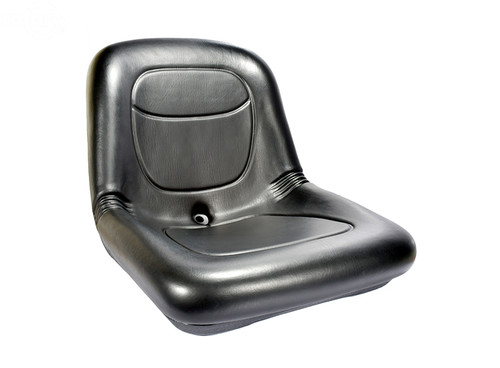 High Back Seat 15" Black Pvc Vinyl — Rotary 16500