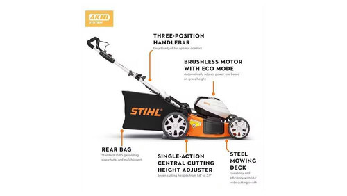 RMA 460 V (USA) Cordless lawn mower - Unit Only 6368 011 1410 US