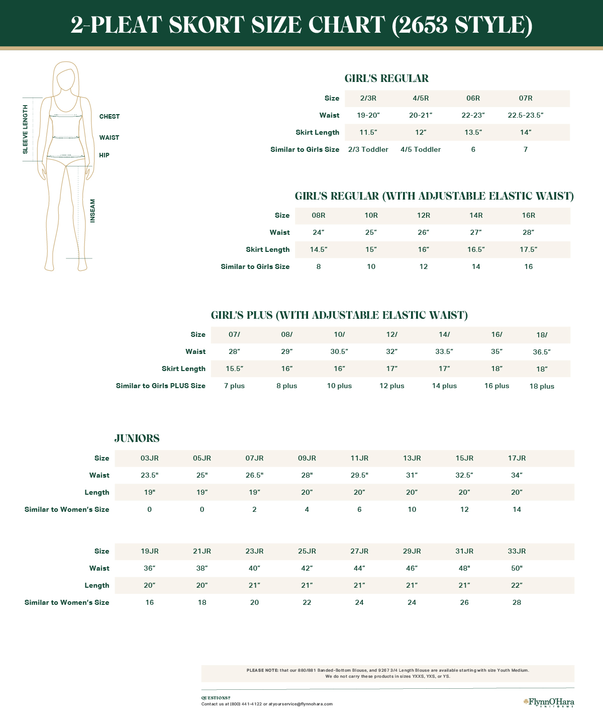 size chart size chart