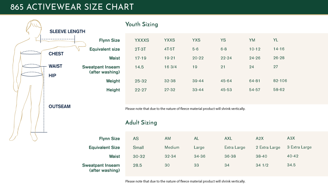 size chart size chart