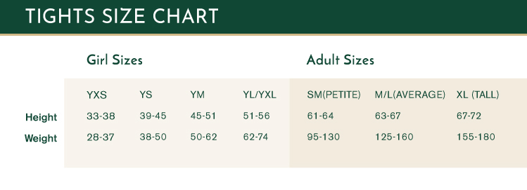 size chart size chart