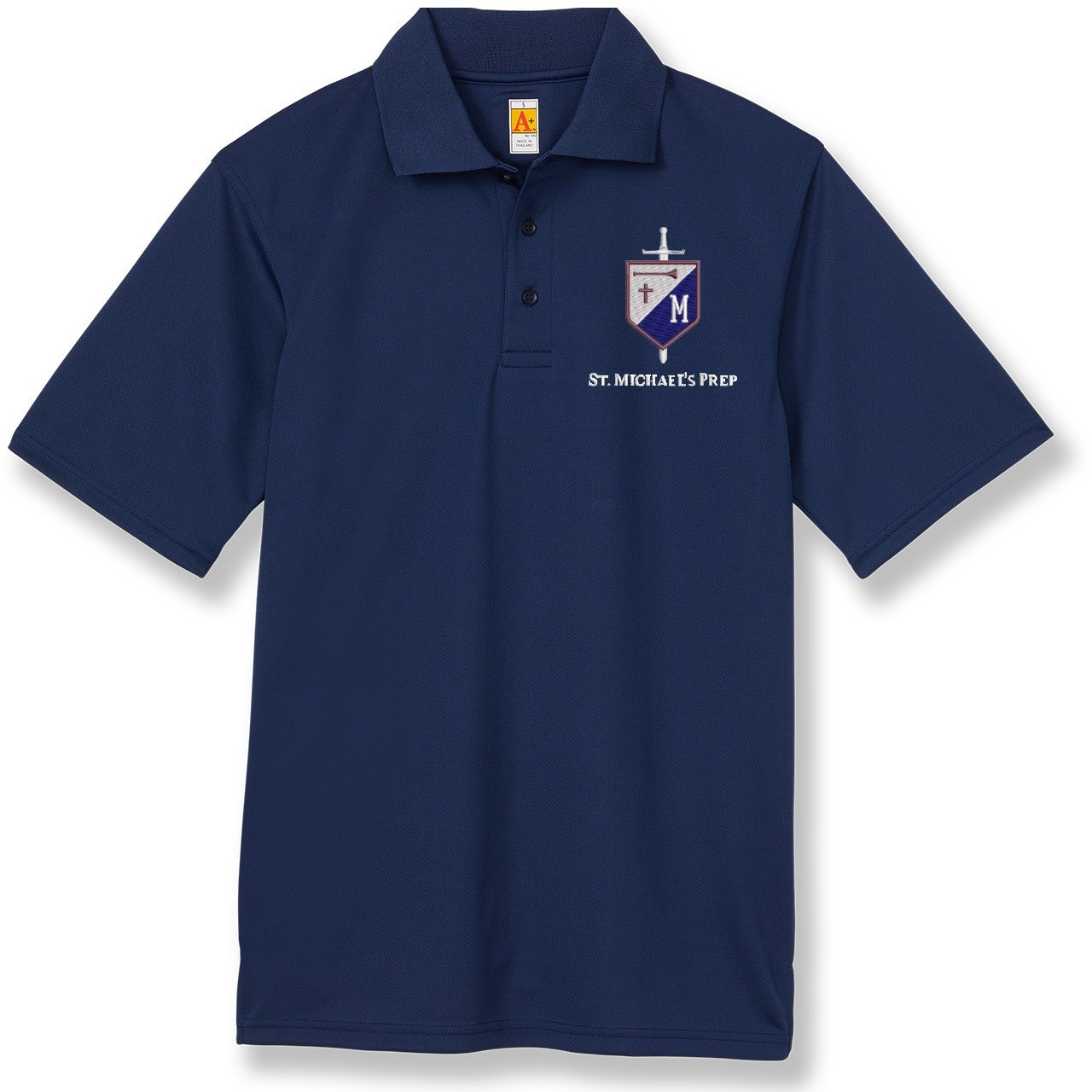 Performance Polo Shirt with embroidered logo [TX191-8500-MPA-NAVY