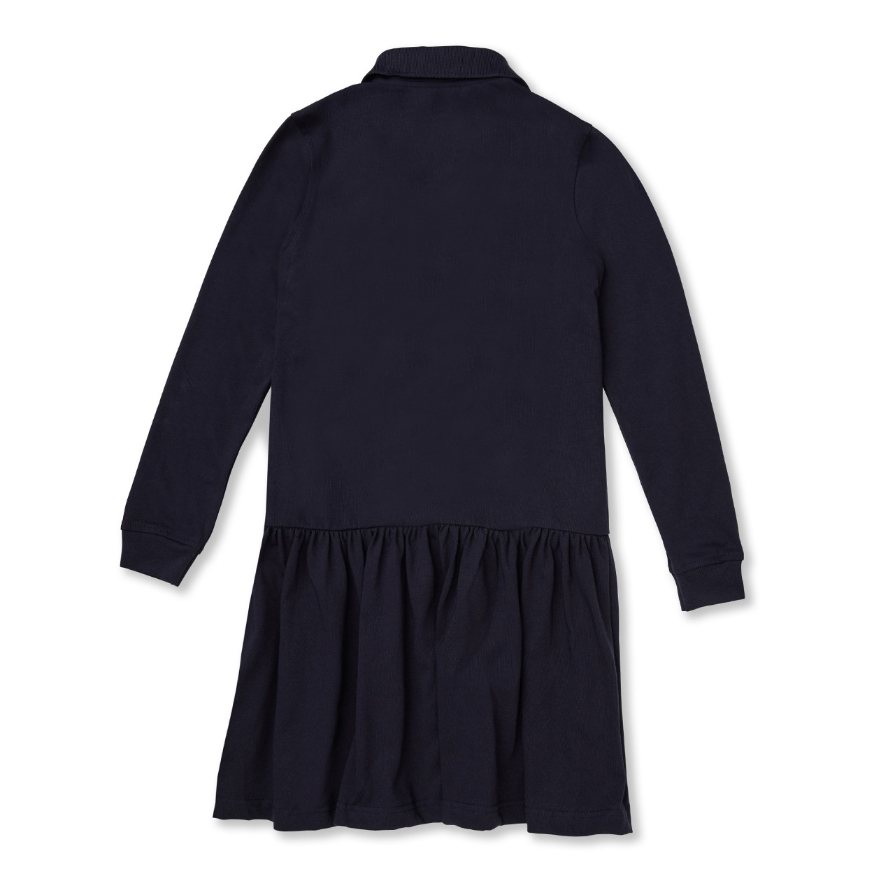 Long Sleeve Jersey Knit Dress with embroidered logo [VA047-7637/WLA-DK  NAVY] - FlynnO'Hara Uniforms