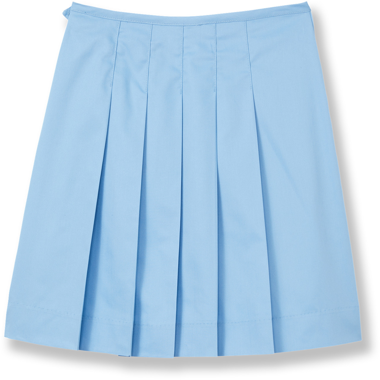 Knife Pleat 3-Button Tab Skirt [TX011-1215-4-LT BLUE] - FlynnO