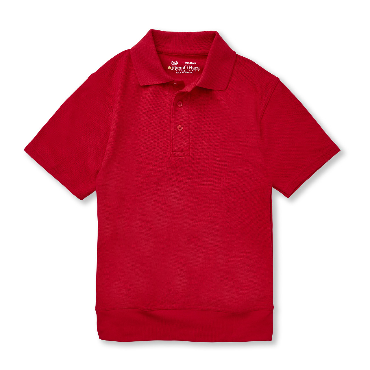 Short Sleeve Banded Bottom Polo Shirt with embroidered logo [PA092