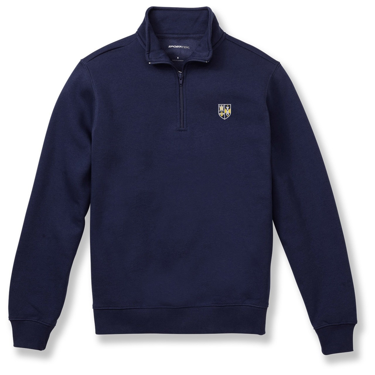 1/4 Zip Sweatshirt with embroidered logo [PA518-ST253CEC-NAVY