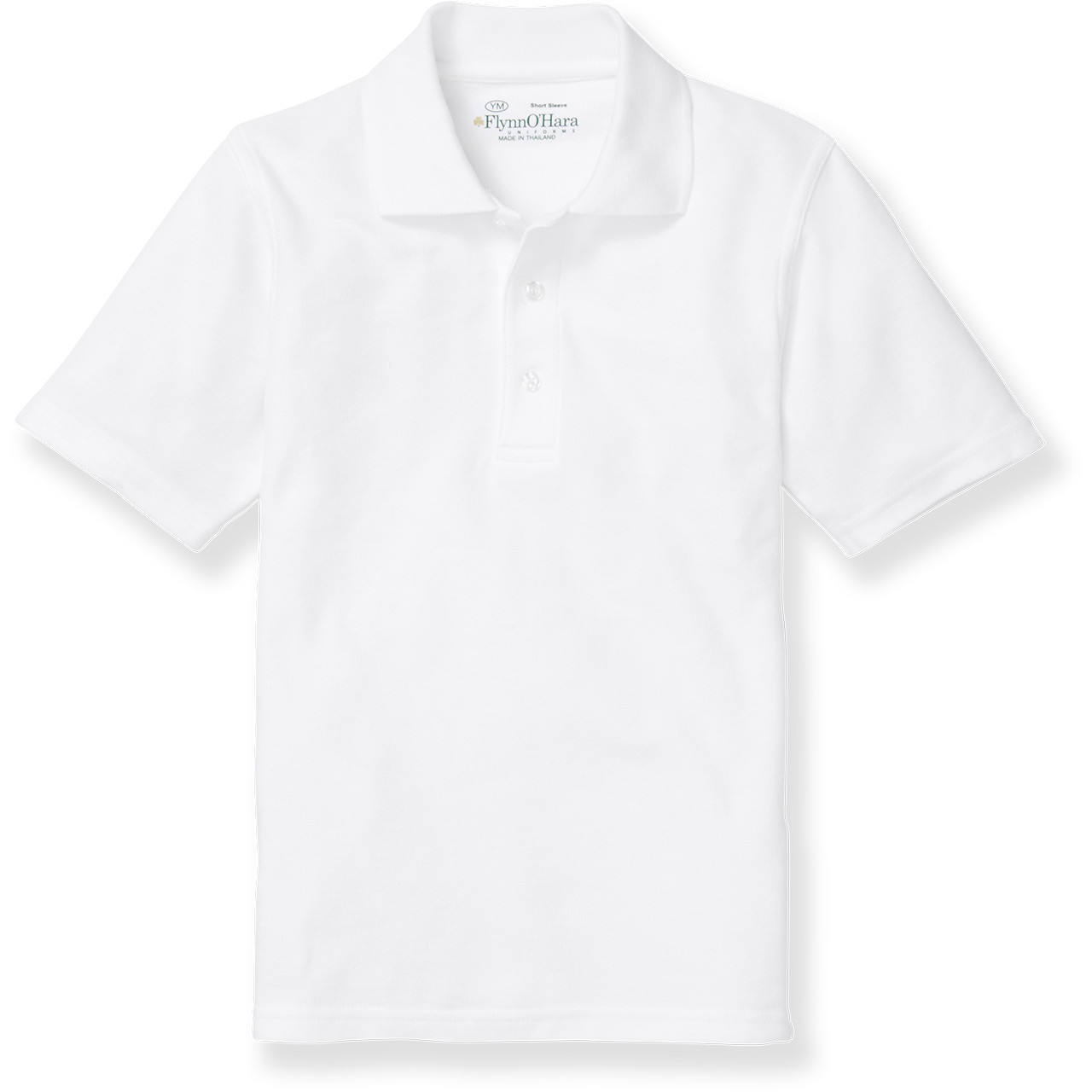 Short Sleeve Polo Shirt with heat transferred logo [FL022-KNIT-SS