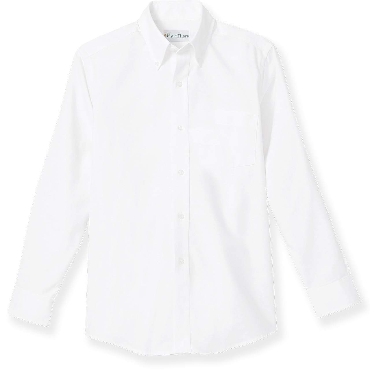 Long Sleeve Oxford Shirt [NJ441-OXF-LS-WHITE] - FlynnO'Hara Uniforms