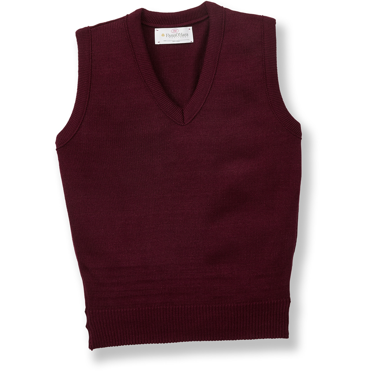 V-Neck Sweater Vest with embroidered logo [NJ250-6600/MWH