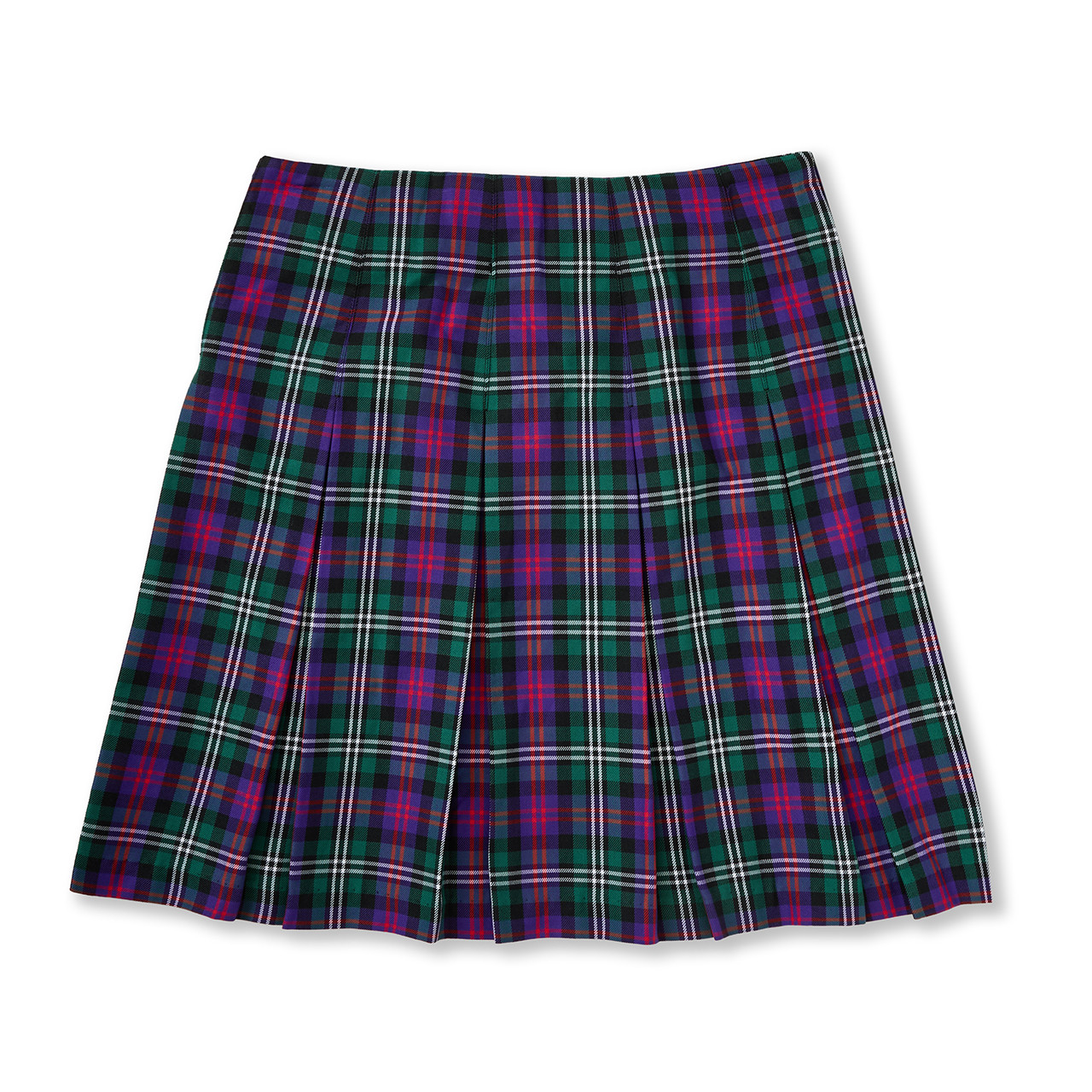 Box Pleat Skirt [TN020-535-FR-GRN/PRPL] - FlynnO'Hara Uniforms