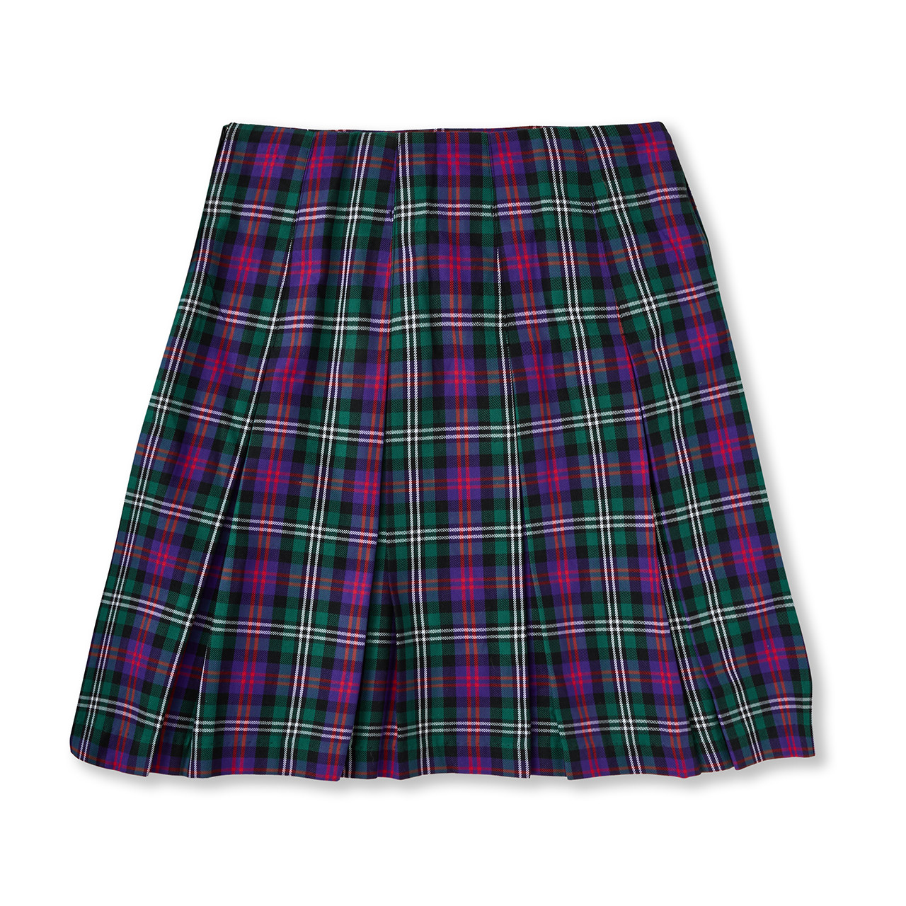 Box Pleat Skirt [TN020-535-FR-GRN/PRPL] - FlynnO'Hara Uniforms