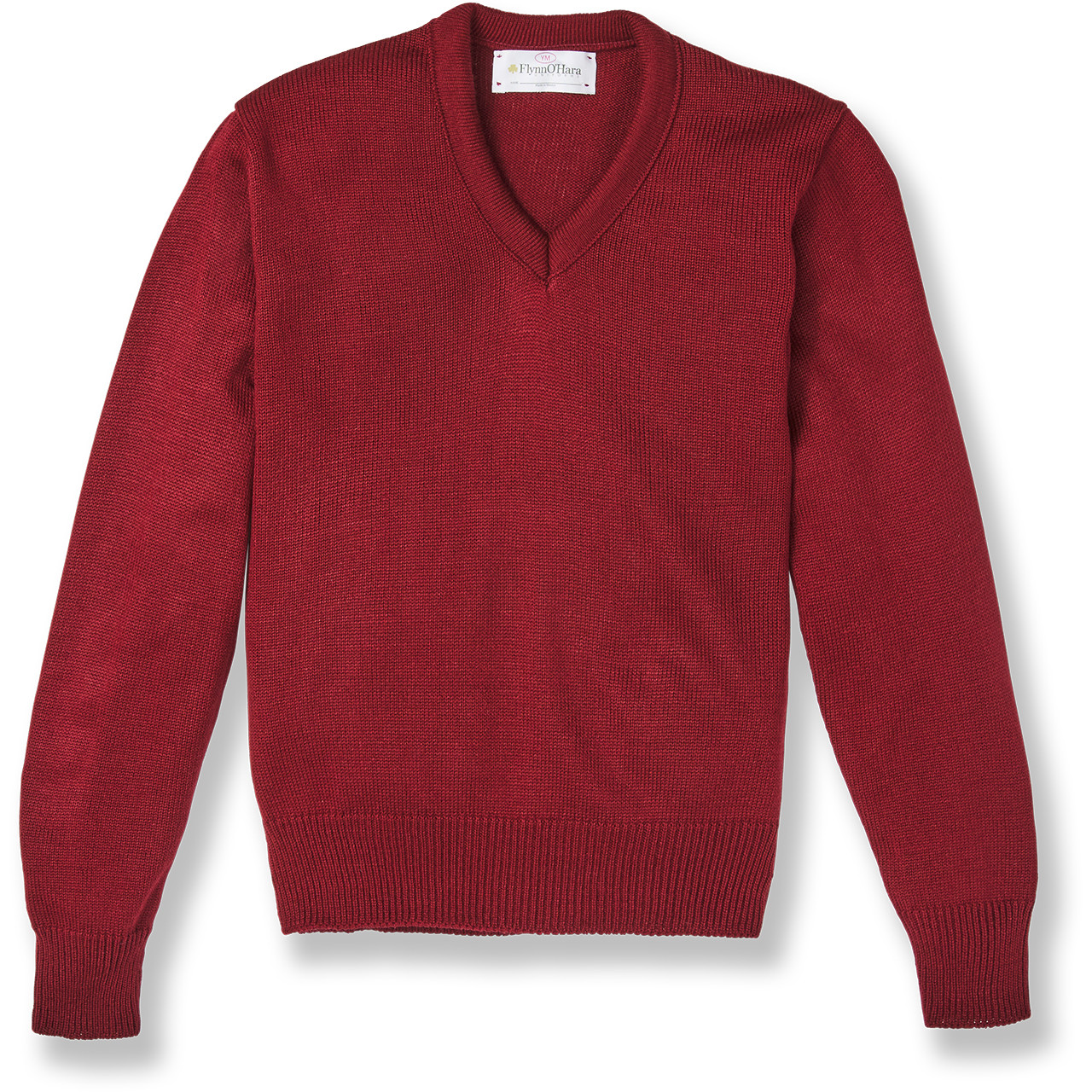 MIRSTORES×ROSSO HAND MADE V-NECK SWEATER V-Neck Pullover Sweater [AK021-6500-CARDINAL] - FlynnO'Hara Uniforms