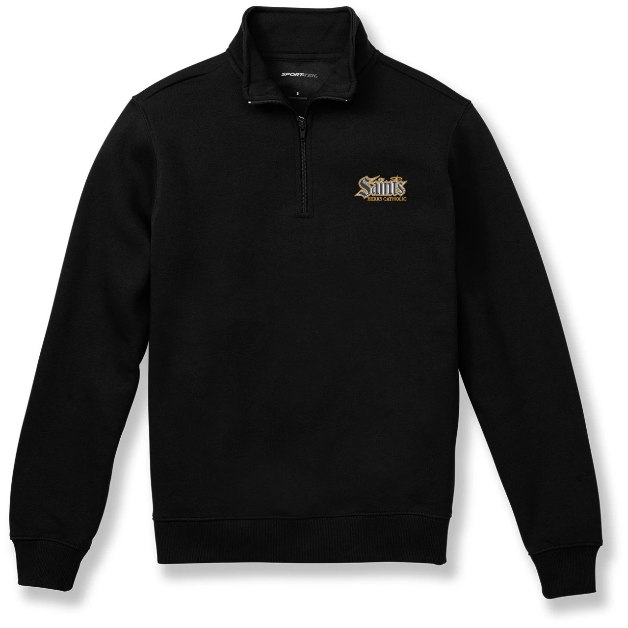 1/4 Zip Sweatshirt with embroidered logo [PA192-ST253BER-BLACK