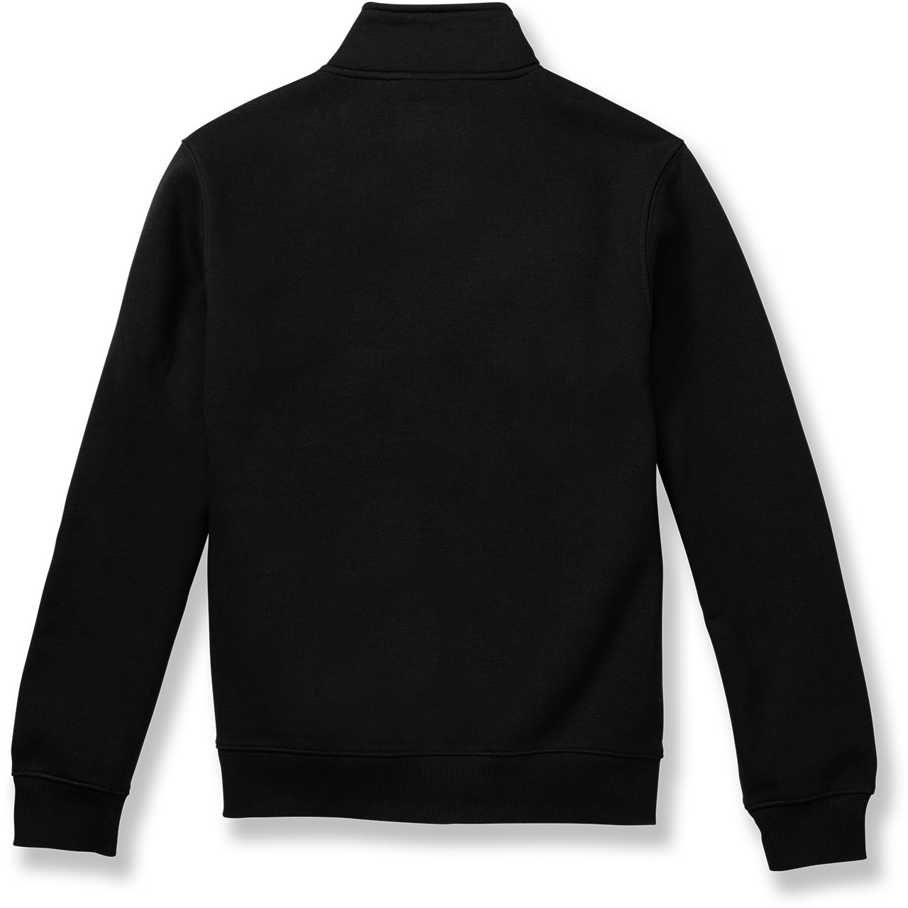 1/4 Zip Sweatshirt with heat transferred logo [NJ272-ST253-BLACK