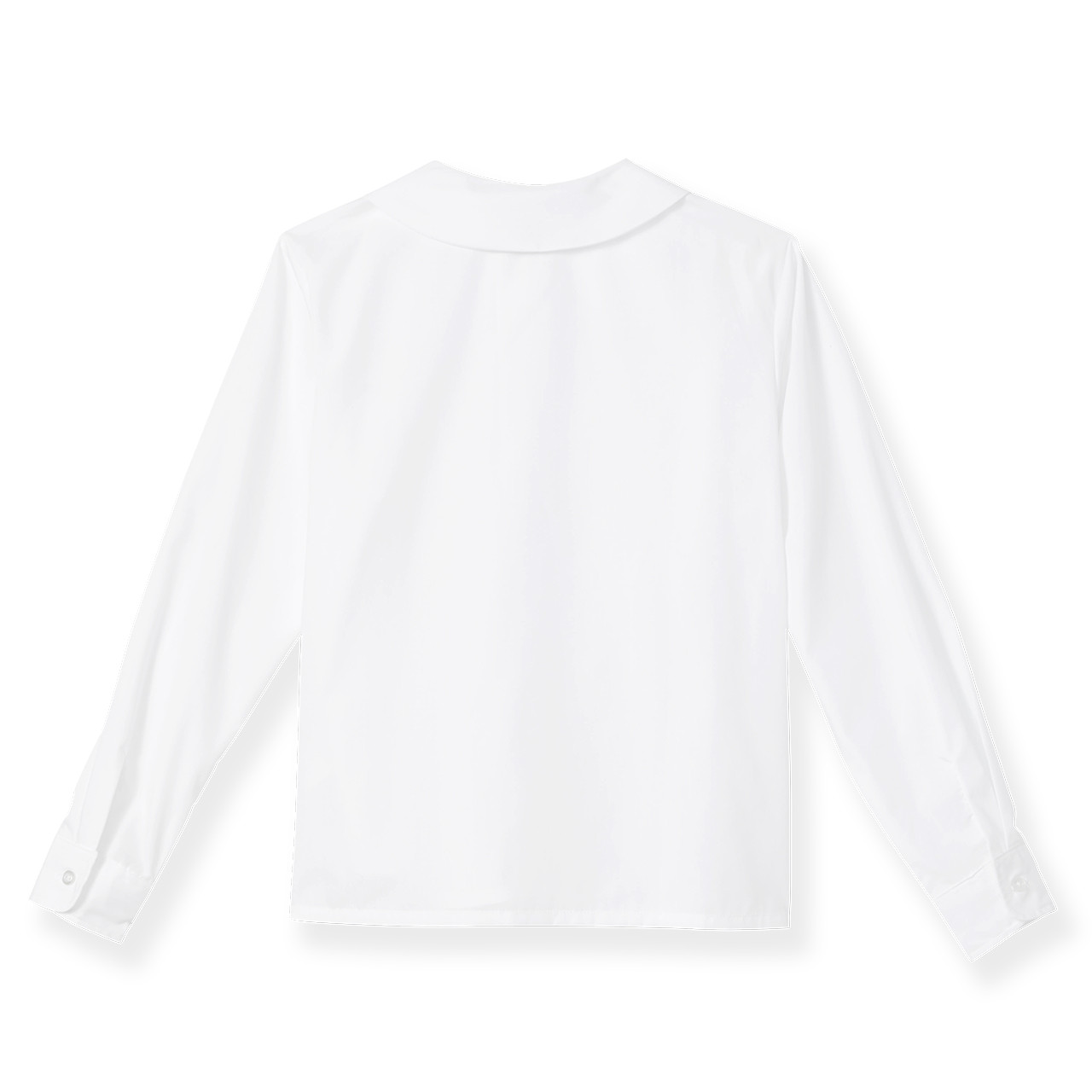 Long Sleeve Peterpan Collar Blouse [PA520-351-WHITE] - FlynnO'Hara