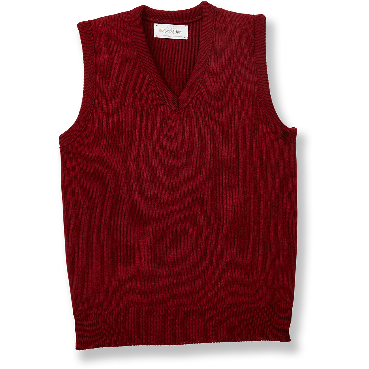 V-Neck Sweater Vest [PA258-6600-CARDINAL] - FlynnO'Hara Uniforms