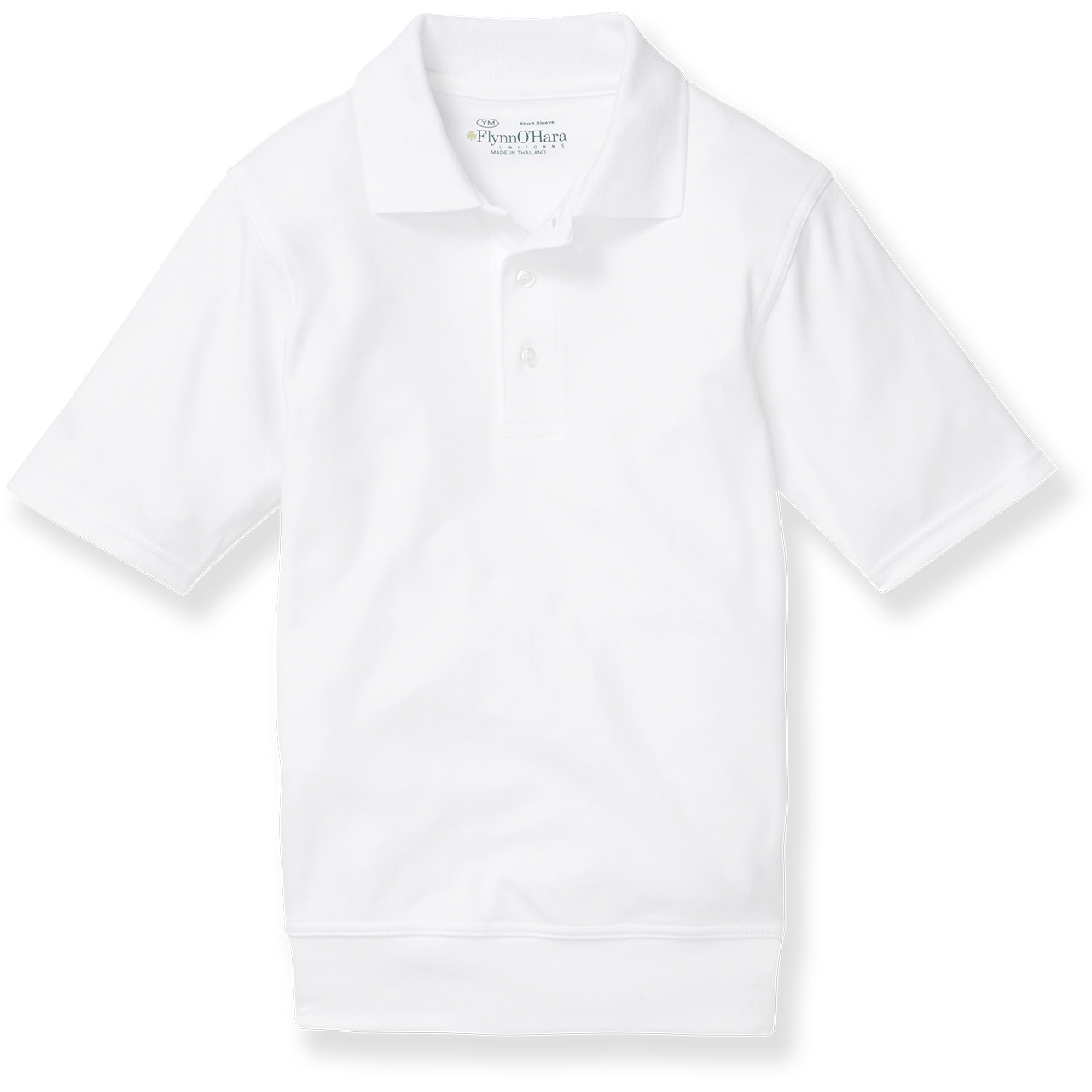Short Sleeve Banded Bottom Polo Shirt with embroidered logo [NY093
