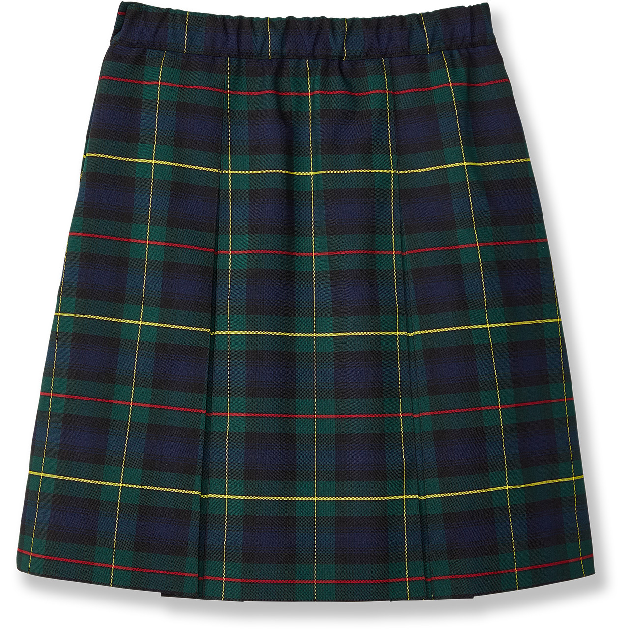 FREY フレイDOUBLE POCKET SKIRT/Iron gr Pleated Skirt with Elastic Waist [NY274-34-83-GRN PLD] - FlynnO