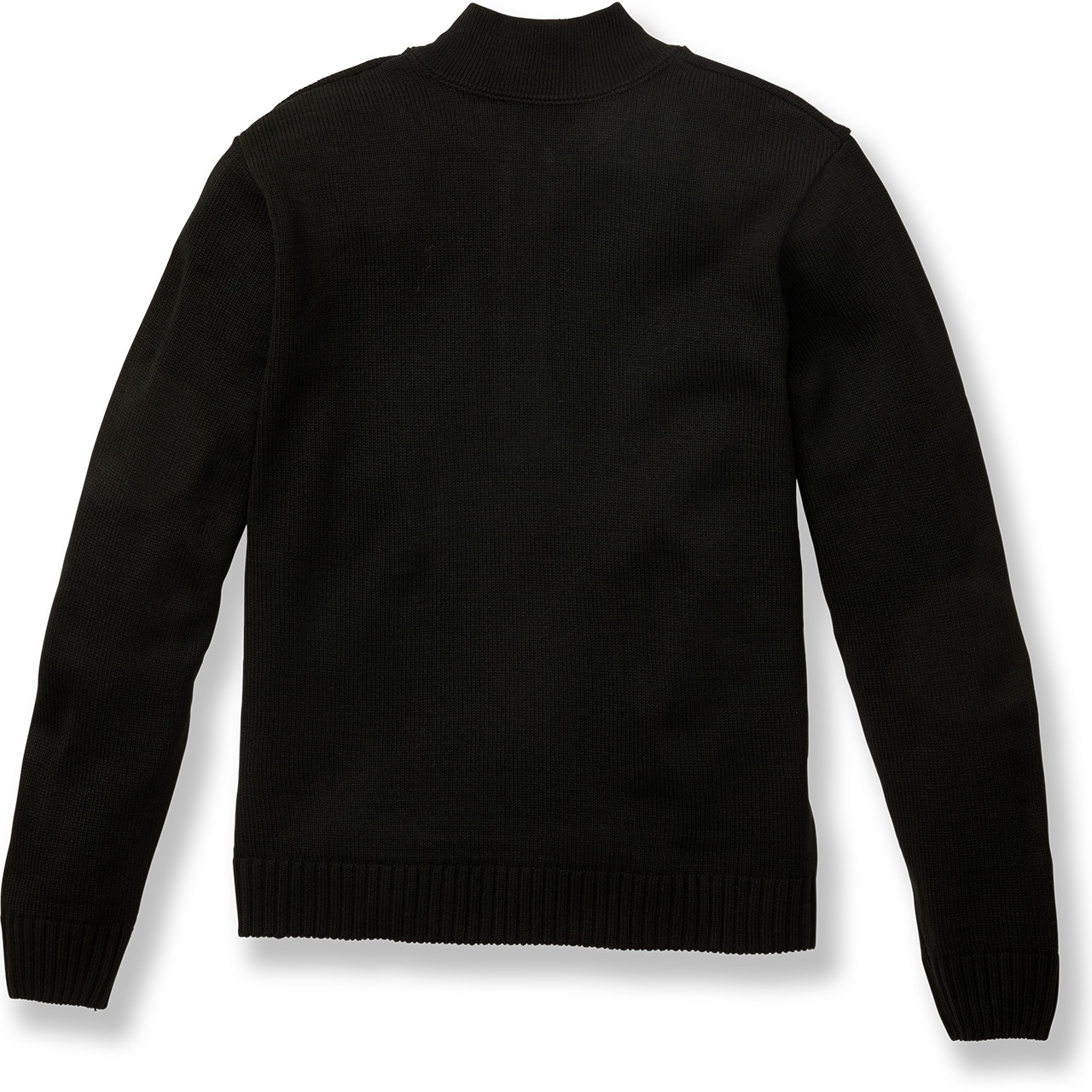 1/4 Zip Pullover Sweater [AK009-6556-BLACK] - FlynnO'Hara