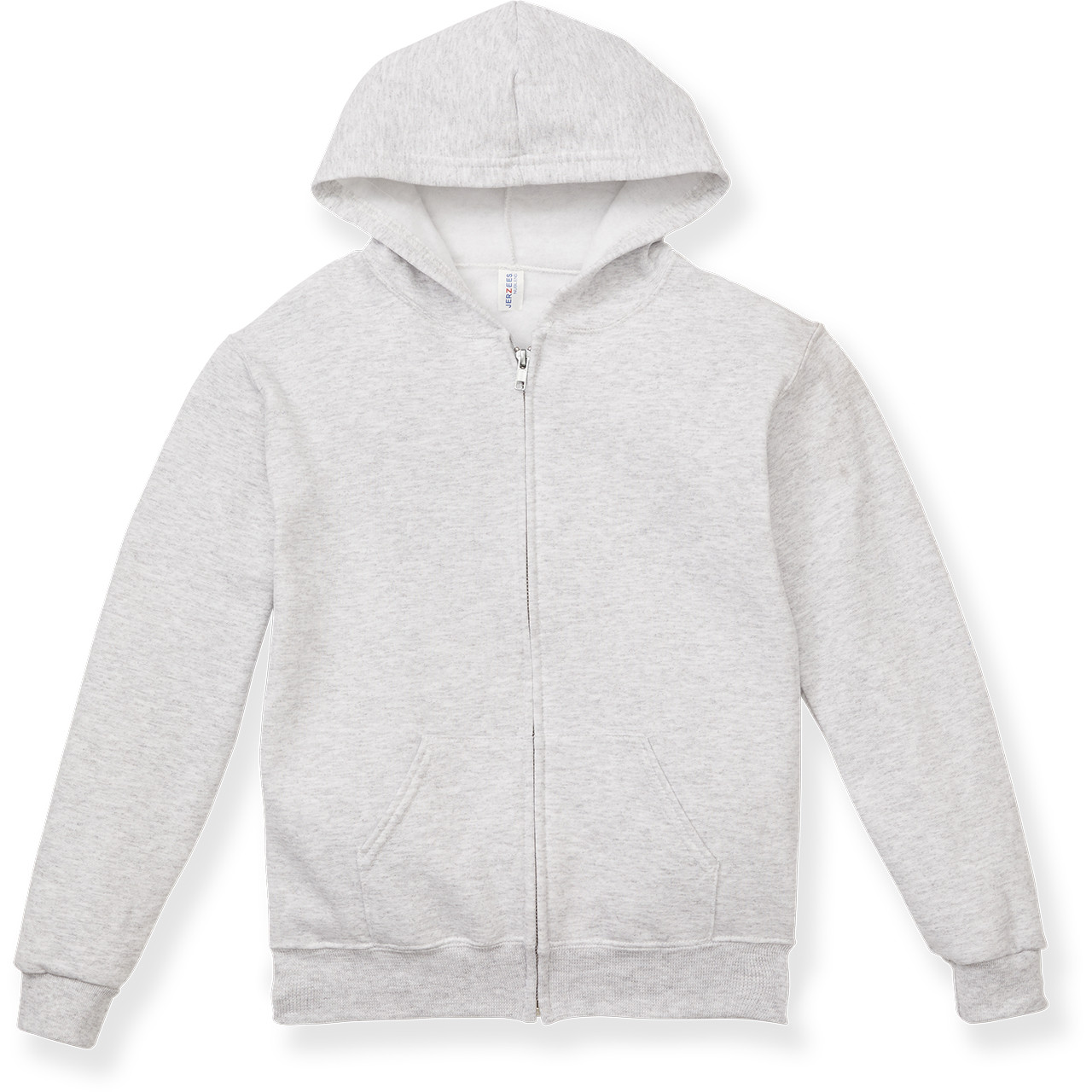 Full-Zip Hooded Sweatshirt with heat transferred logo [NC016-993