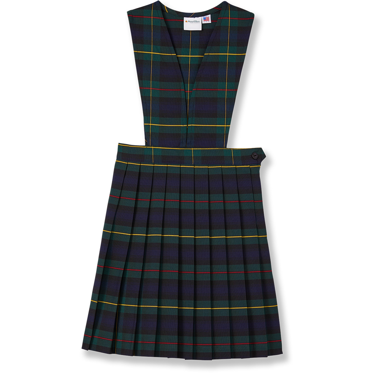 green plaid uniform dress All For You Green Plaid Midi Dress – Shop the Mint main image 0