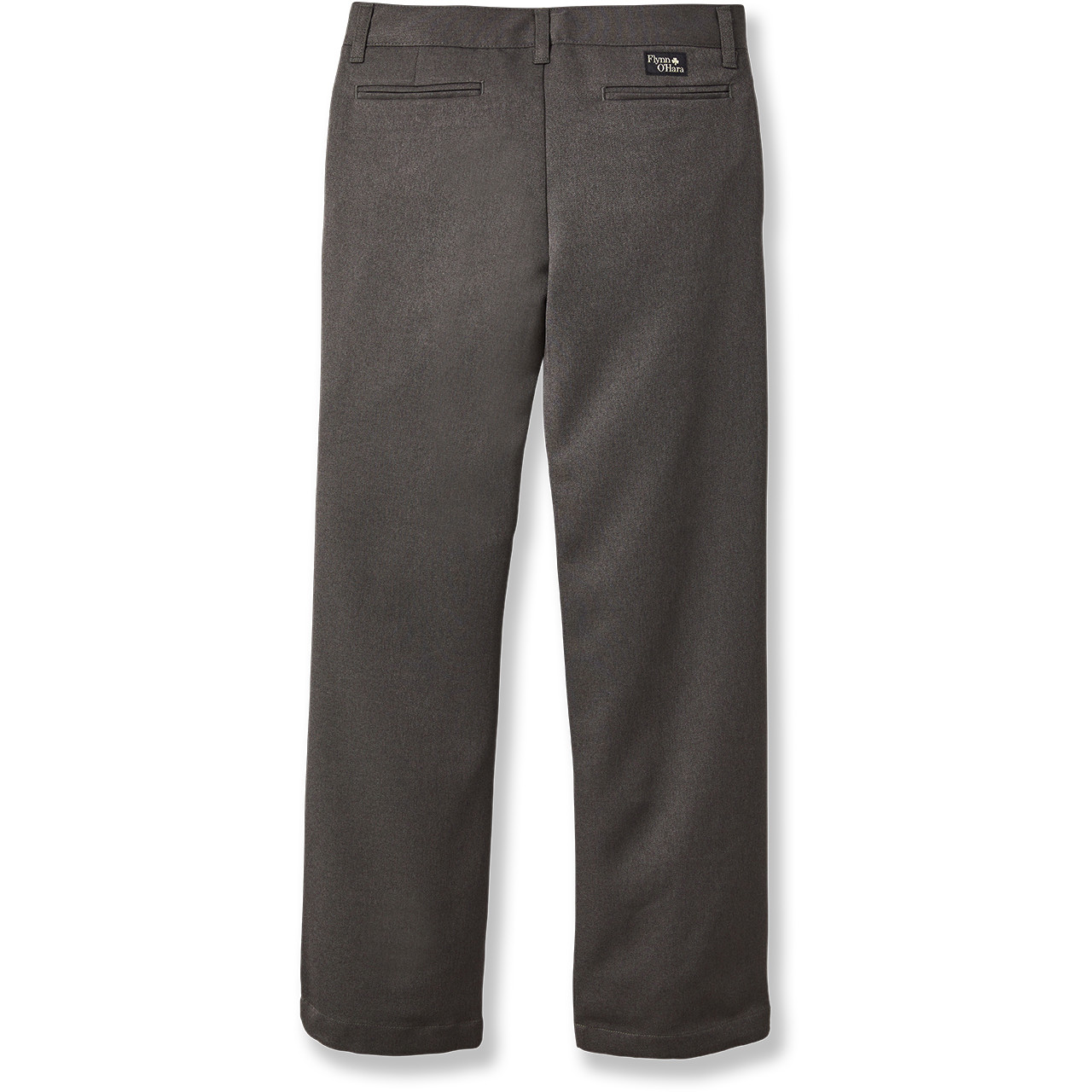 Girls' Flat Front Slacks [DC034-15-99-CHARCOAL] - FlynnO'Hara Uniforms