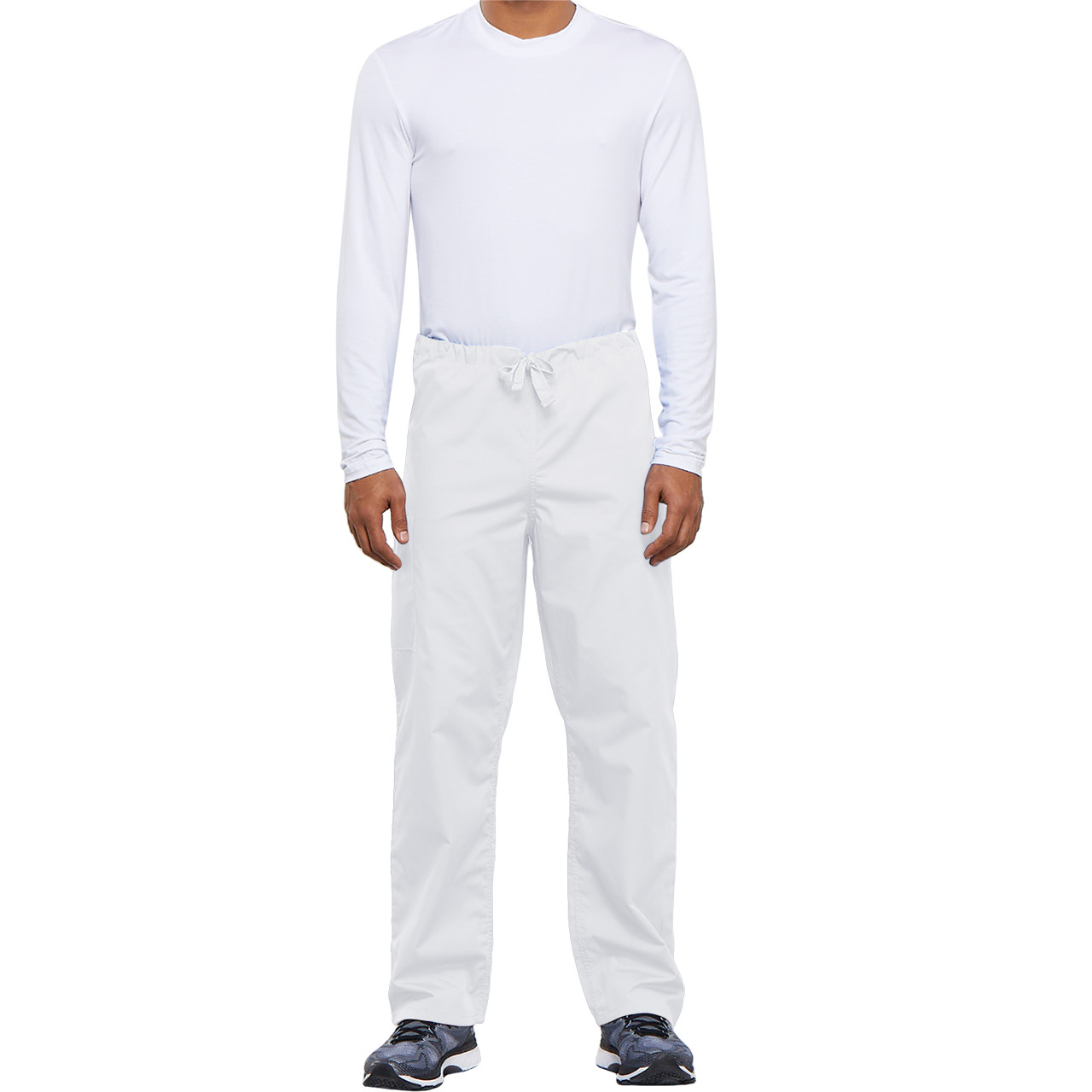 Drawstring Scrub Pant [NY163-4100-WHITE] - FlynnO'Hara Uniforms