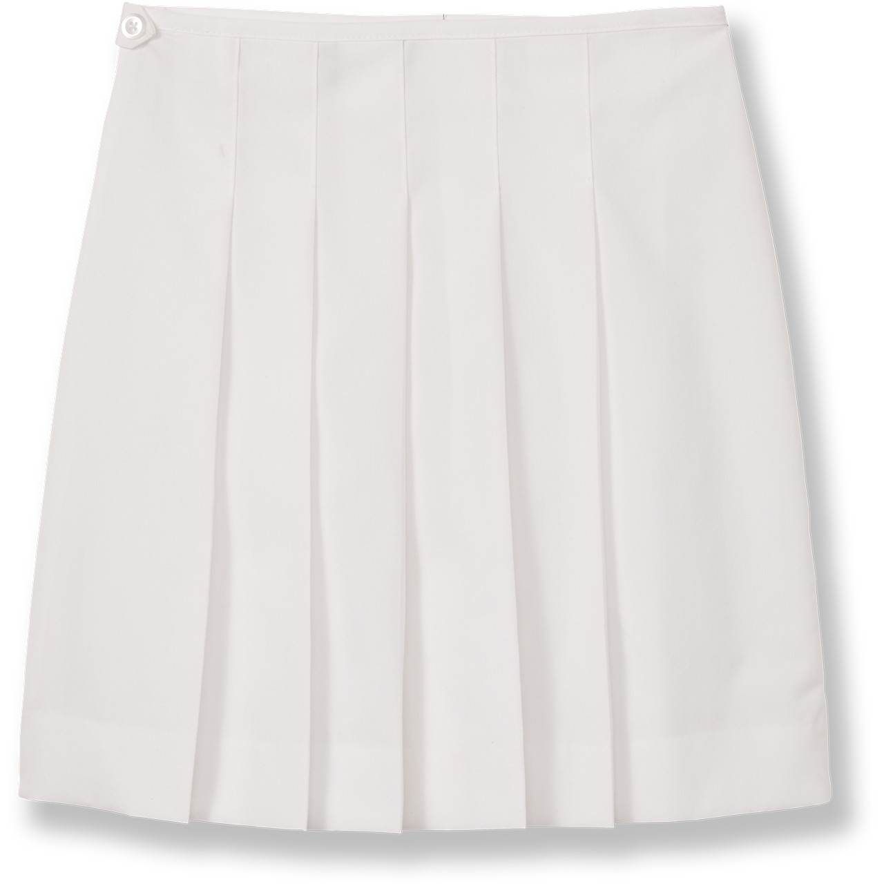 Knife Pleat Dress Uniform Skirt w/Tabs [TX003-1215-02-WHITE]