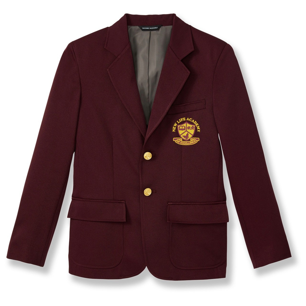 Youth Polyester Blazer with embroidered logo [GA021-BOYS/NEX