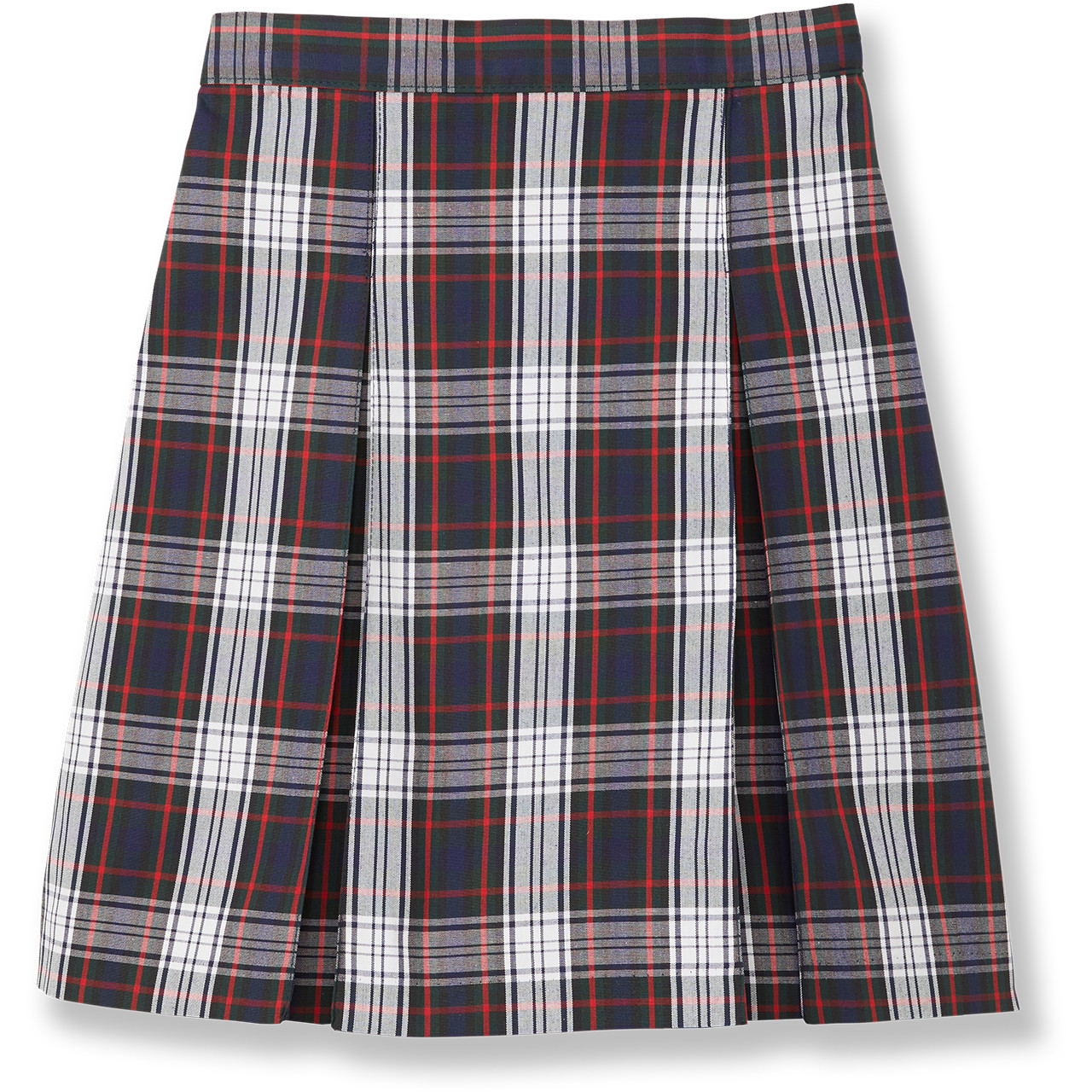 Pleated Skirt with Elastic Waist [VA010-34-49-NV/RD/WH] - FlynnO