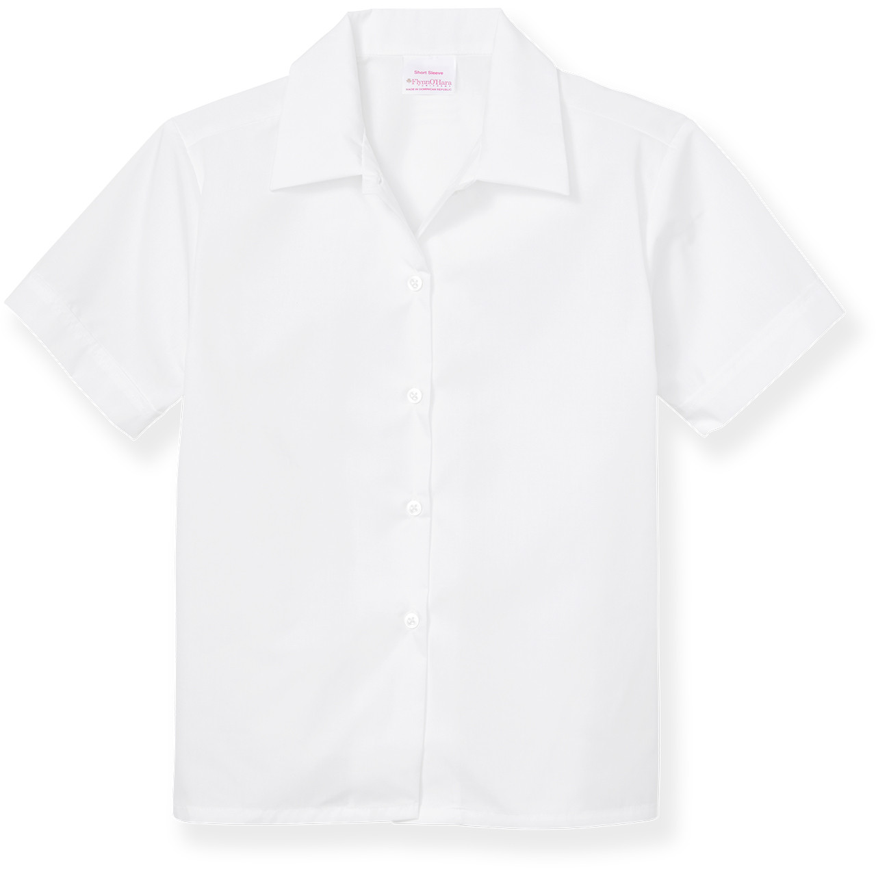 【さくら】MAKUSA slide collar blouse Short Sleeve Convertible Collar Blouse [NJ289-354-WHITE] - FlynnO