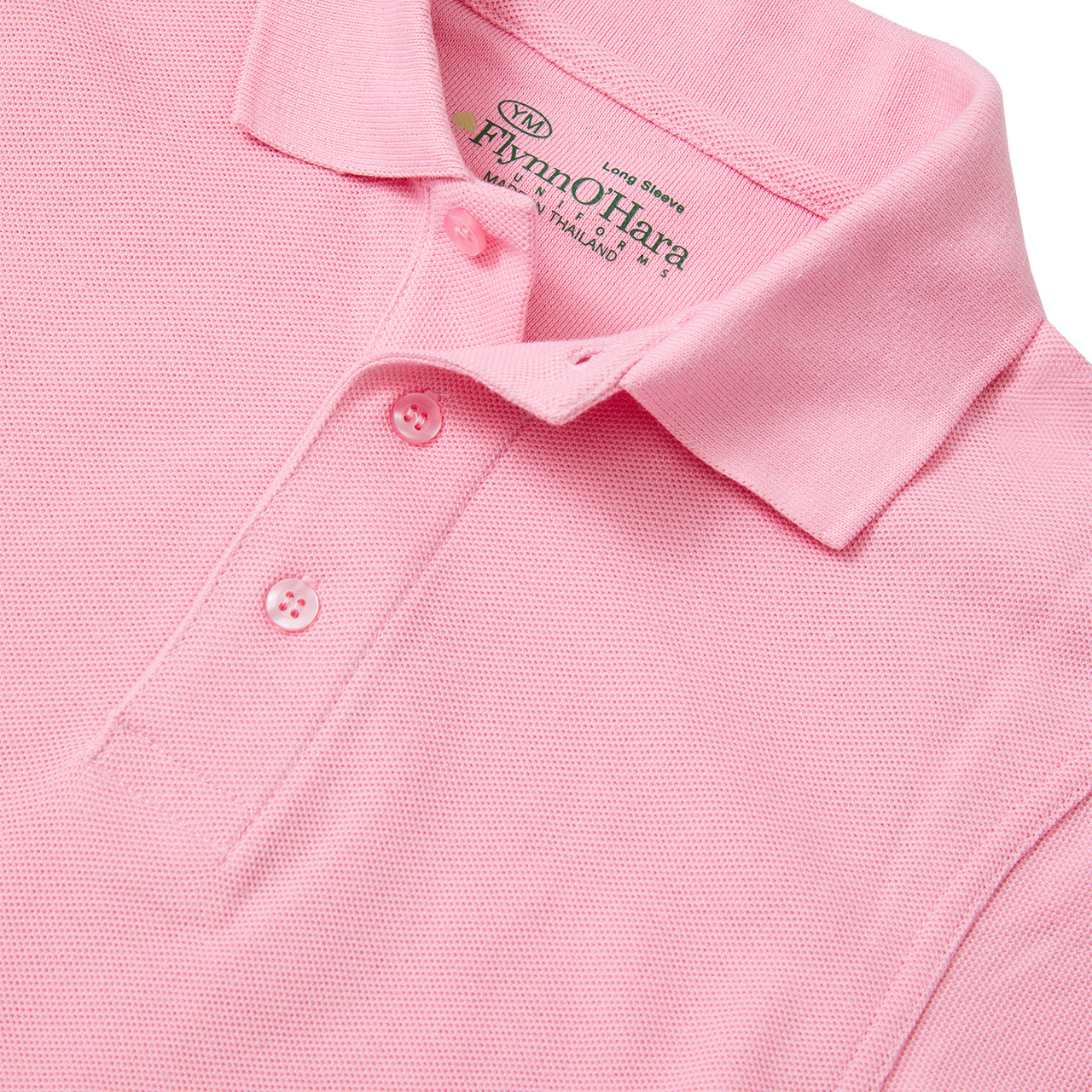 Long Sleeve Polo Shirt [NY370-KNIT-LS-PINK]