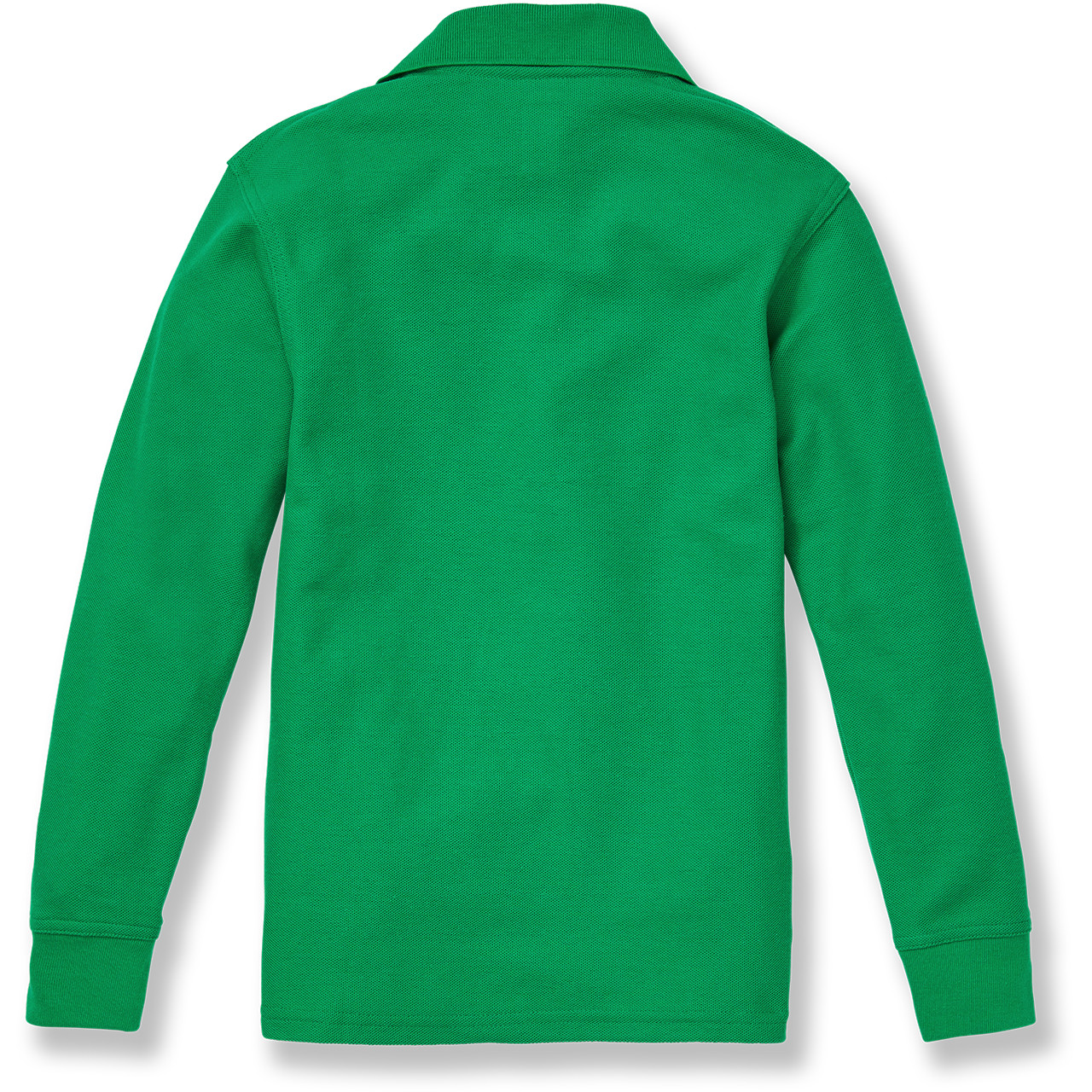 Long Sleeve Polo Shirt with embroidered logo [NJ778-KNIT/TAN-KELLY