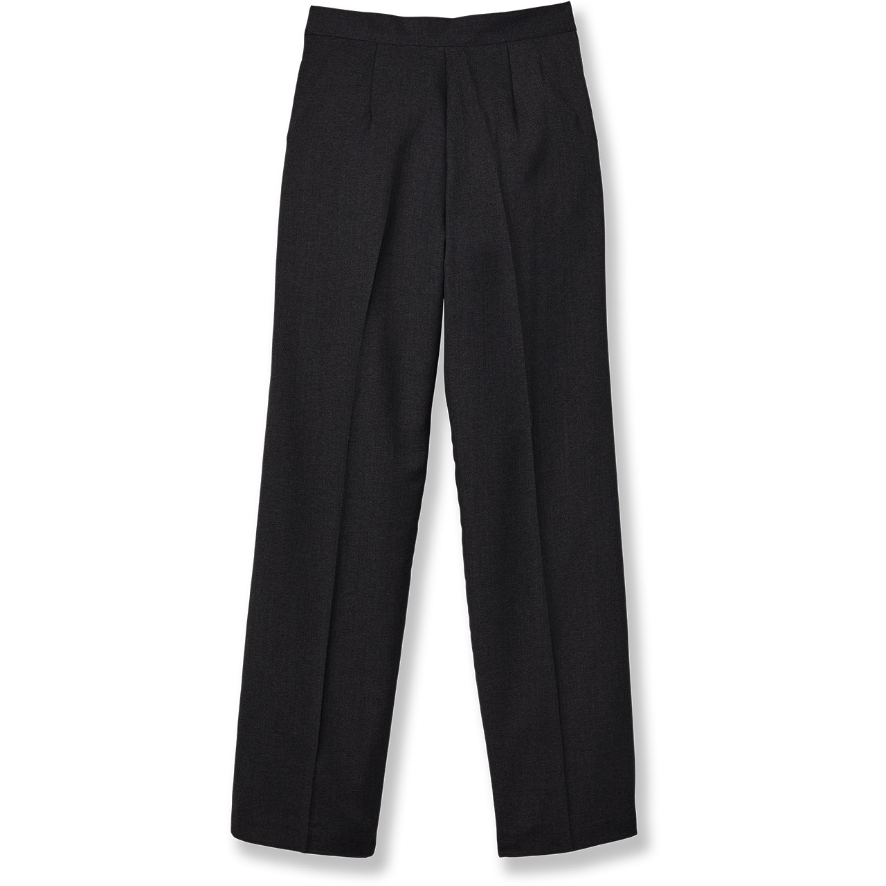 Girls' Flat Front Slacks [NJ224-15-99-BLACK] - FlynnO'Hara Uniforms