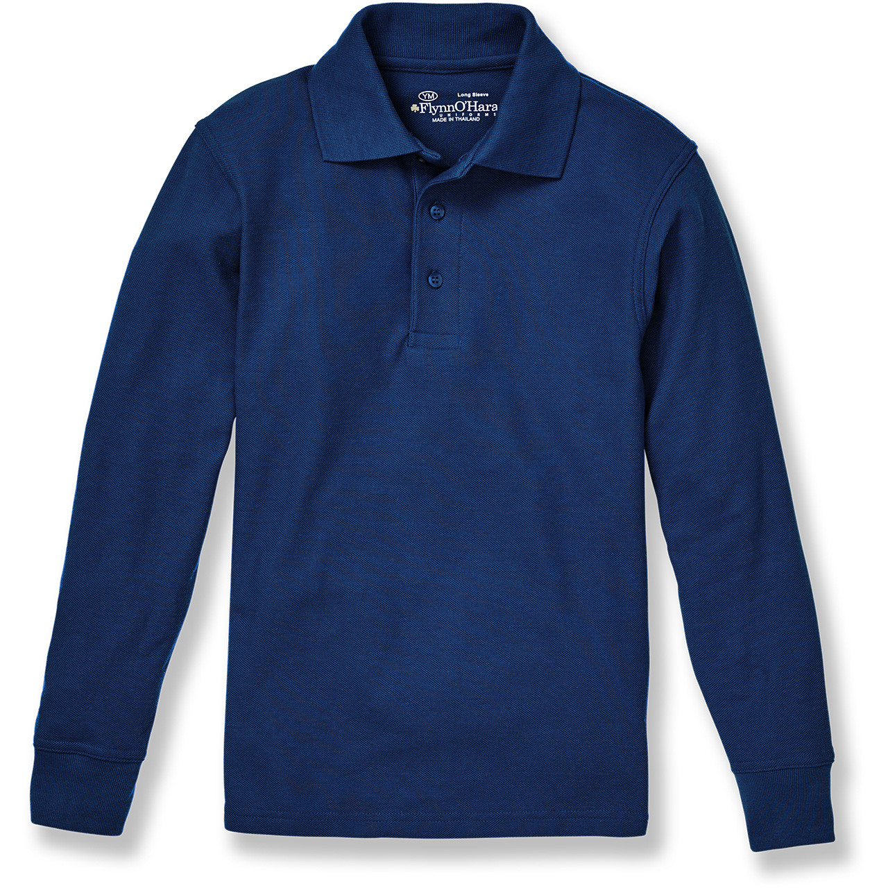 YAECA PARK｜24SS Long Sleeve Polo（Navy・L） Blue Label Polo Pique Long Sleeve Navy Blue