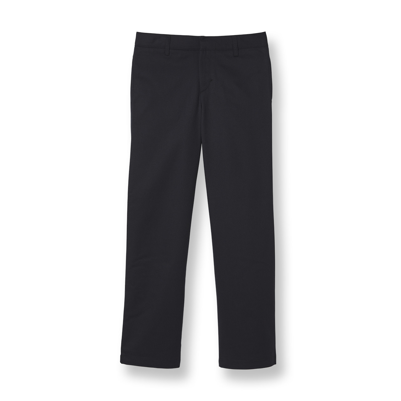 Girls' Flat Front Slacks [AK013-15-99-BLACK] - FlynnO'Hara Uniforms